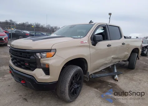 2022 Chevrolet Silverado 1500 Custom Trail Boss из США, поврежденный, VIN 3GCPDCED0NG657223